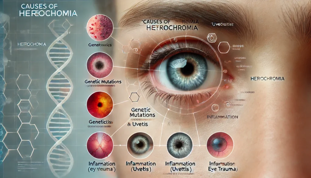 Causes of Heterochromia.